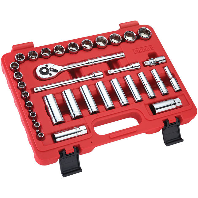 Clarke PRO377 33 Piece 3/8" Drive Metric Socket Set