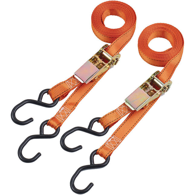 Clarke CHT757 4.5m Heavy Duty Ratcheting Tie Down (Twin Pack)
