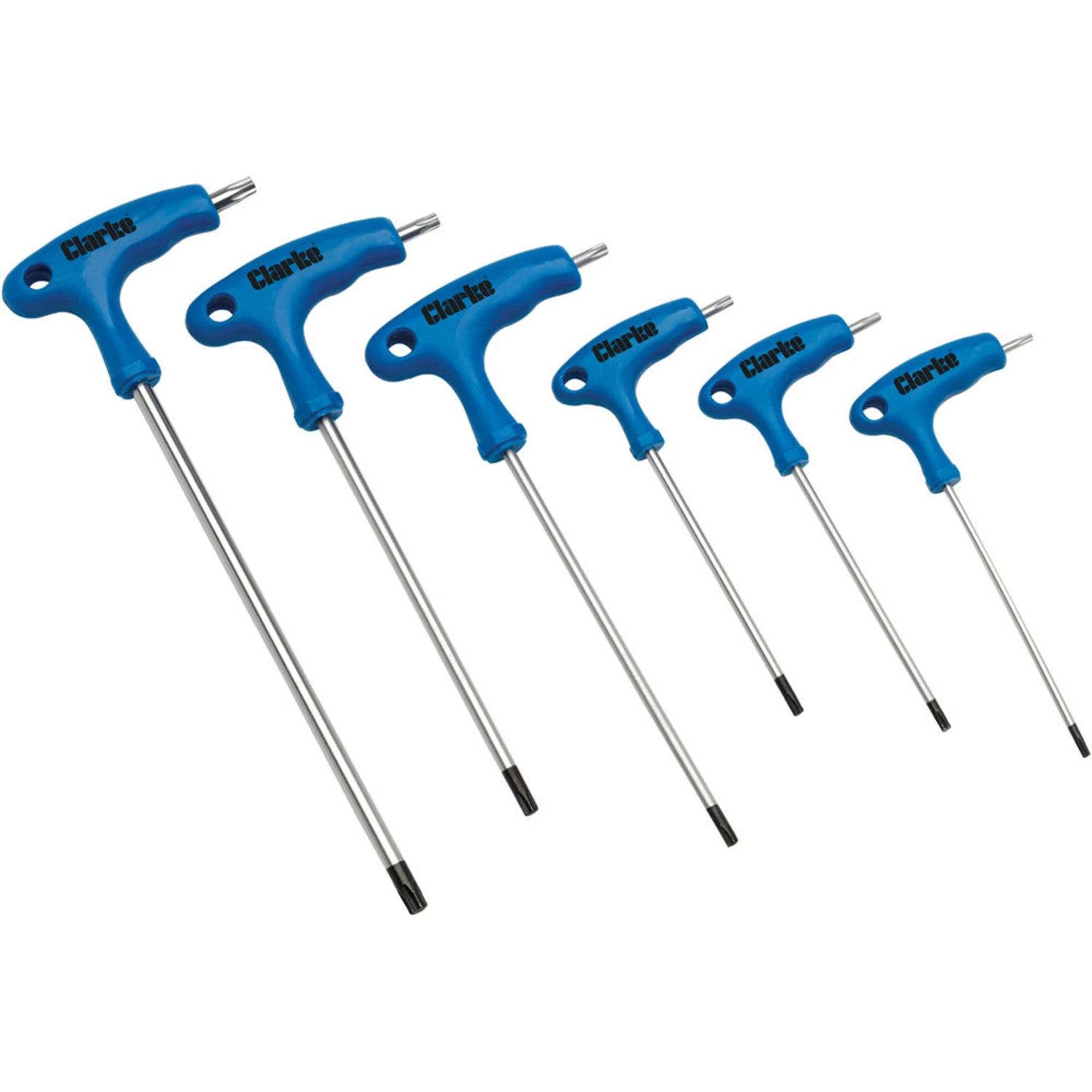 Clarke CHT912 6 Piece T Handle Torx® Driver Set - Clarke