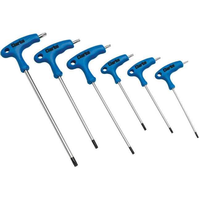 Clarke CHT912 6 Piece T Handle Torx® Driver Set