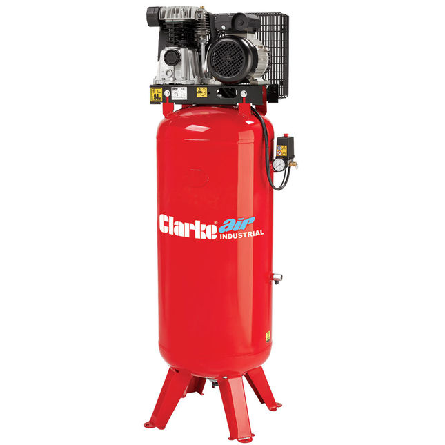 Clarke VE15C150 (O/L) 14cfm 150 Litre 3HP Industrial Vertical Air Compressor (230V)