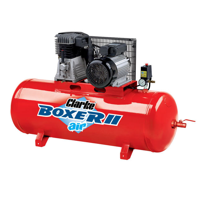 Clarke Boxer II 18/150 (O/L) 18cfm 150 Litre 4HP Belt Driven Air Compressor (230V)