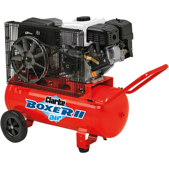 Clarke Boxer II 16/50P (O/L) 16cfm 50L  7.5HP Petrol Engine Driven Air Compressor