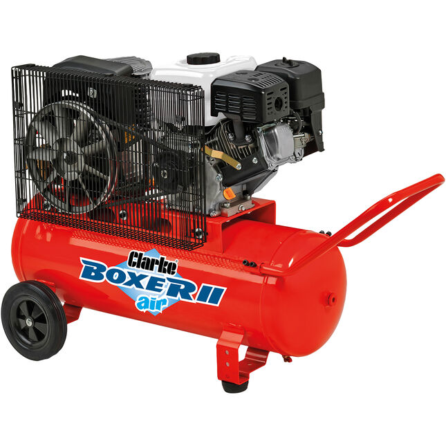 Clarke Boxer II 16/100P (O/L) 16cfm 100L 7.5HP Petrol Engine Driven Air Compressor