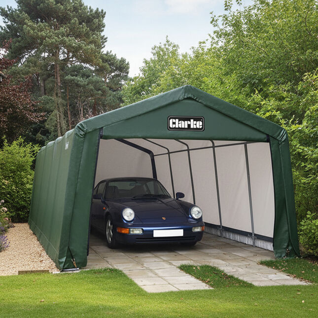 Clarke CIG81220 Garage / Workshop - Green (6.1 x 3.7 x 2.5m)