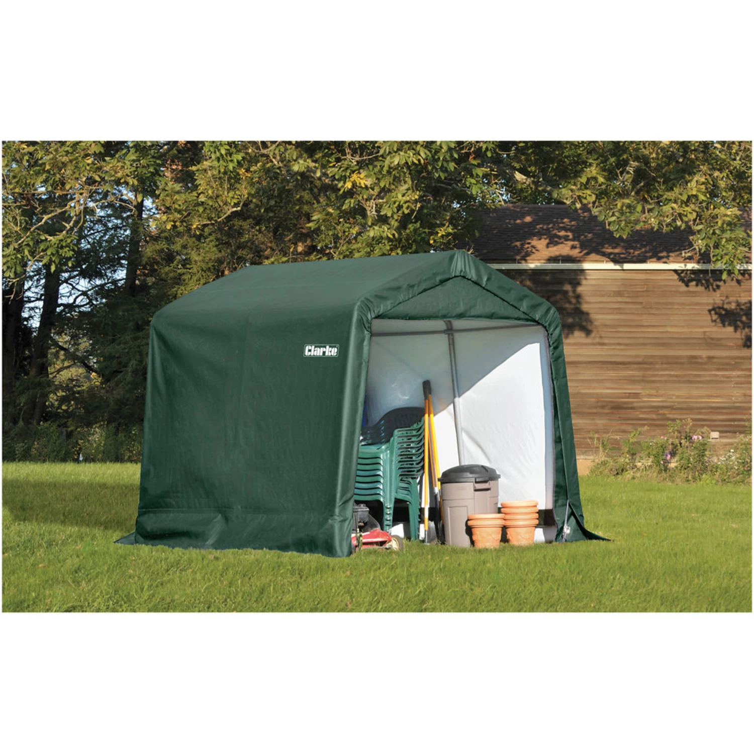 Clarke CIS788 Motorcycle Shelter/Shed (2.4 x 2.4 x 2.1m) - Clarke