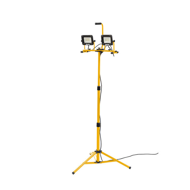 Clarke SMDT5400/1 LED Twin Work Light with Tripod (110V)