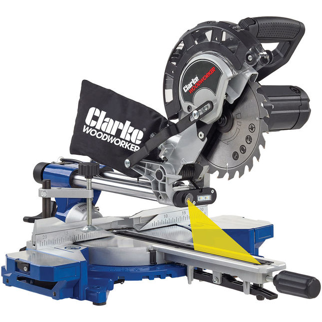 Clarke CMS216S 216mm Sliding Compound Mitre Saw (230V) with Laser