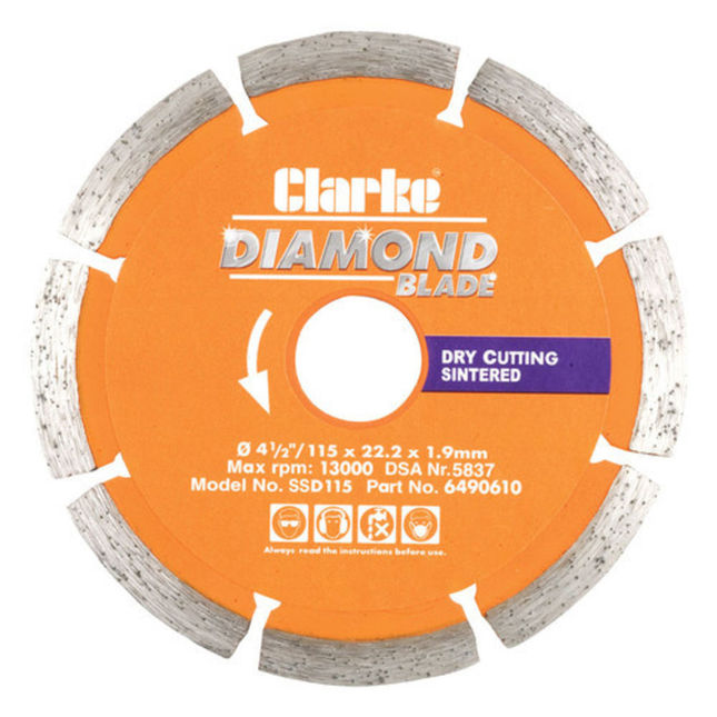 Clarke SSD115 Diamond Blade 115mm