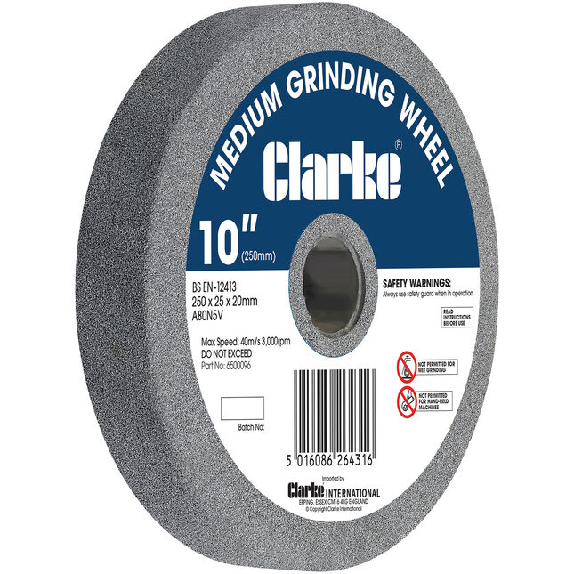 Clarke 10" (250mm) Medium Grinding Wheel for CBG250