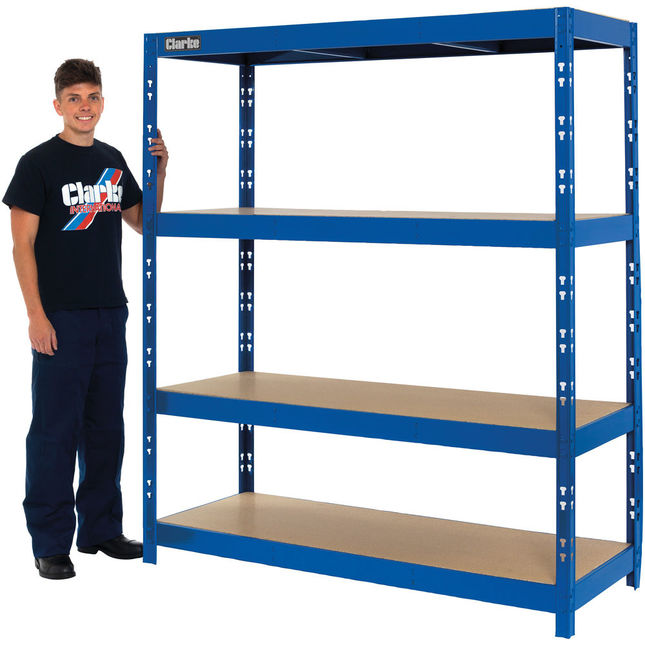 Clarke CSM4350/60BL 350kg Boltless Shelving (Blue)