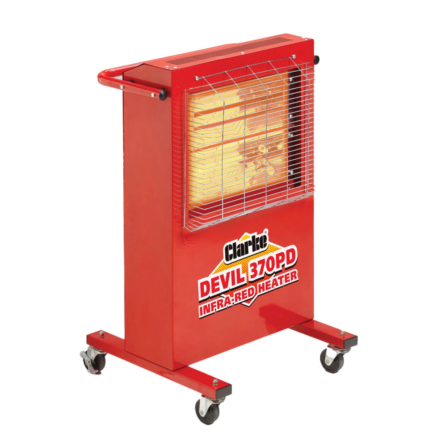 Clarke Devil 370PD 2.8kW Quartz Halogen Infrared Heater (230V