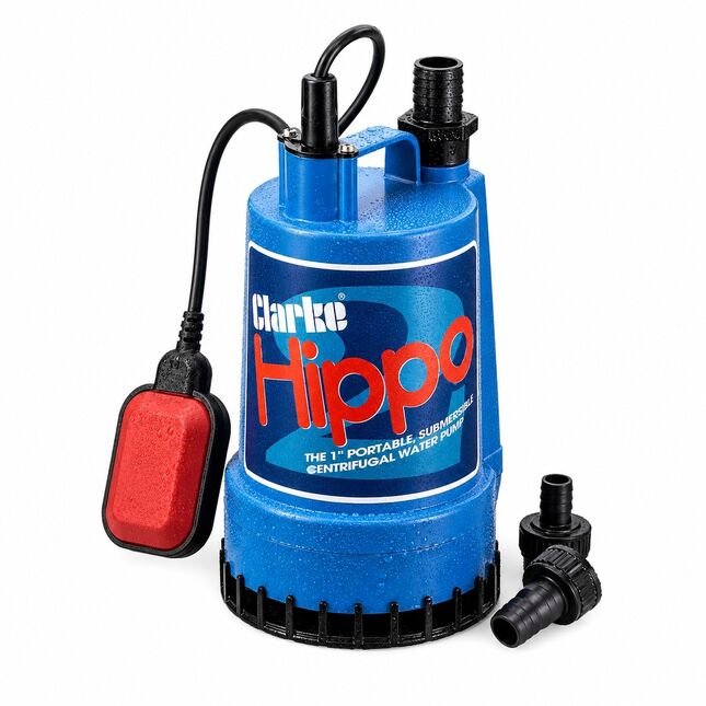 Clarke Hippo 2A 1" 250W 85Lpm 6m Head Water Pump with float switch (230V)