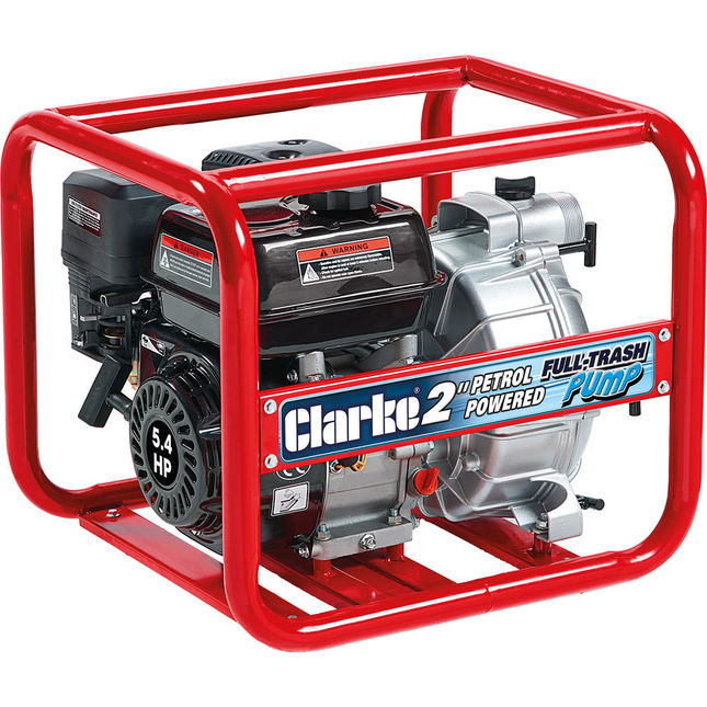 Clarke PF50 Petrol Powered 2" Full-Trash Water Pump