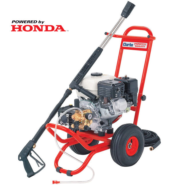 Clarke PLS135AH 5.5HP Honda Powered Heavy Duty Petrol Pressure Washer 120bar (1740 psi) 