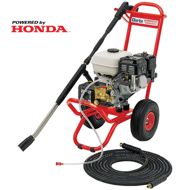 Clarke PLS165AH 6.5HP Honda Powered Heavy Duty Petrol Pressure Washer - 150 bar (2175psi)