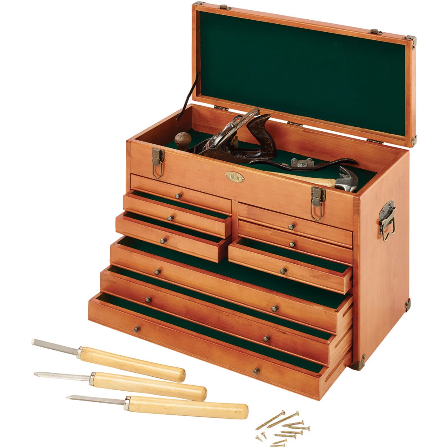 Clarke CMW-9B 9 Drawer Wooden Machinist Tool Chest - Clarke