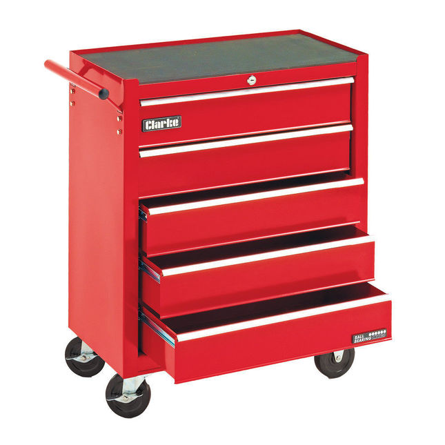 Clarke CTC500C Mechanics' Steel 5 Drawer Tool Cabinet