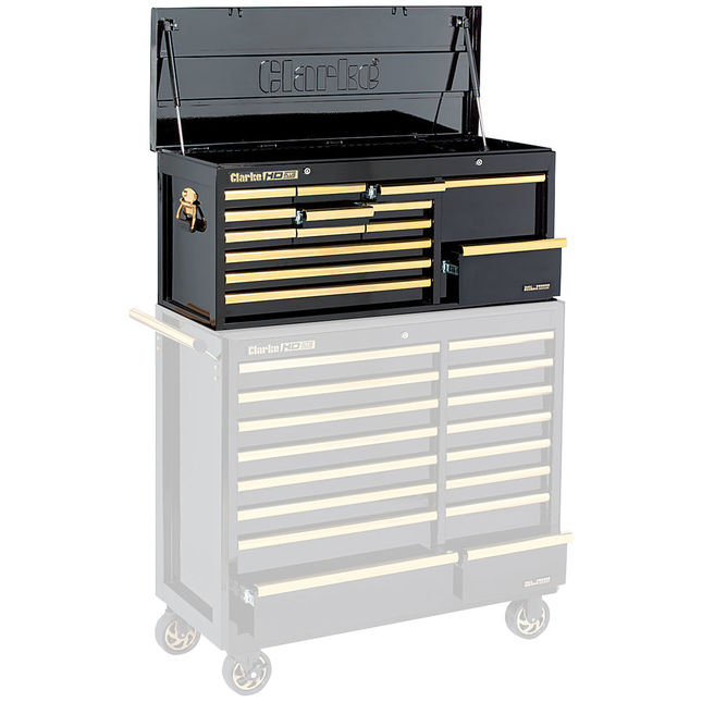 Clarke CBB224BGC Extra Large HD Plus 14 Drawer Tool Chest (Black