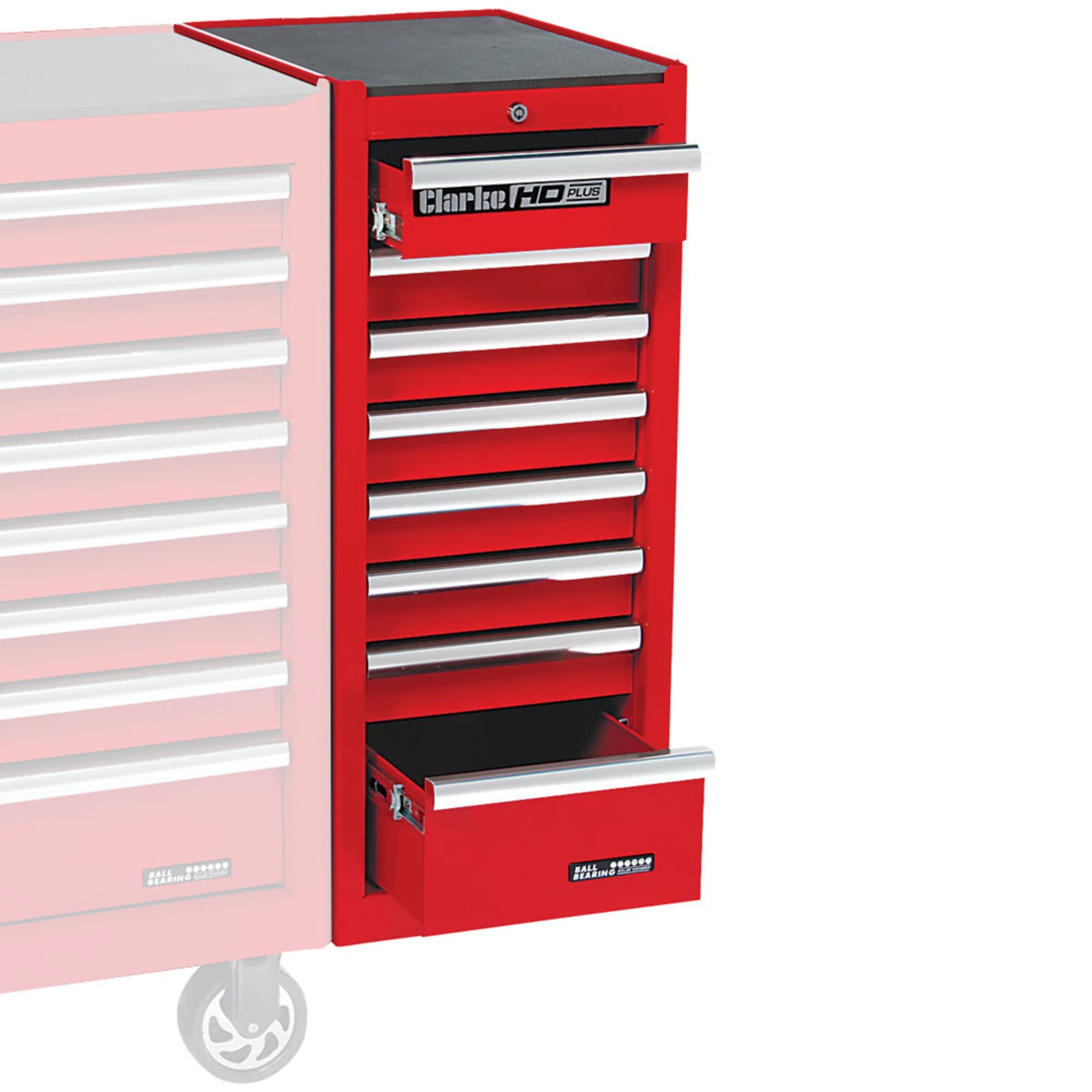 Clarke SL41C 8 Drawer Side Locker (Red) - Clarke International