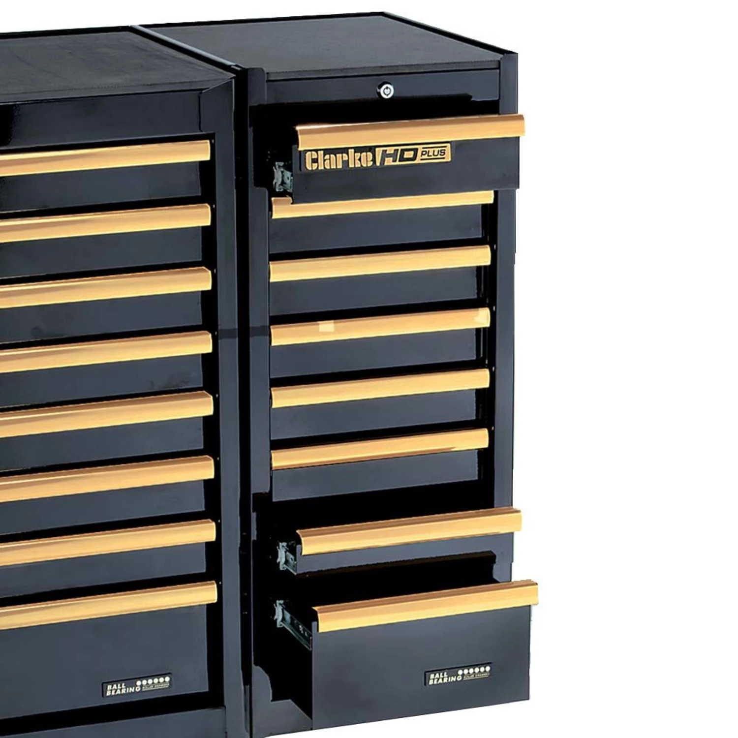 Clarke SL41BGC HD Plus 8 Drawer Side Locker (Black & Gold