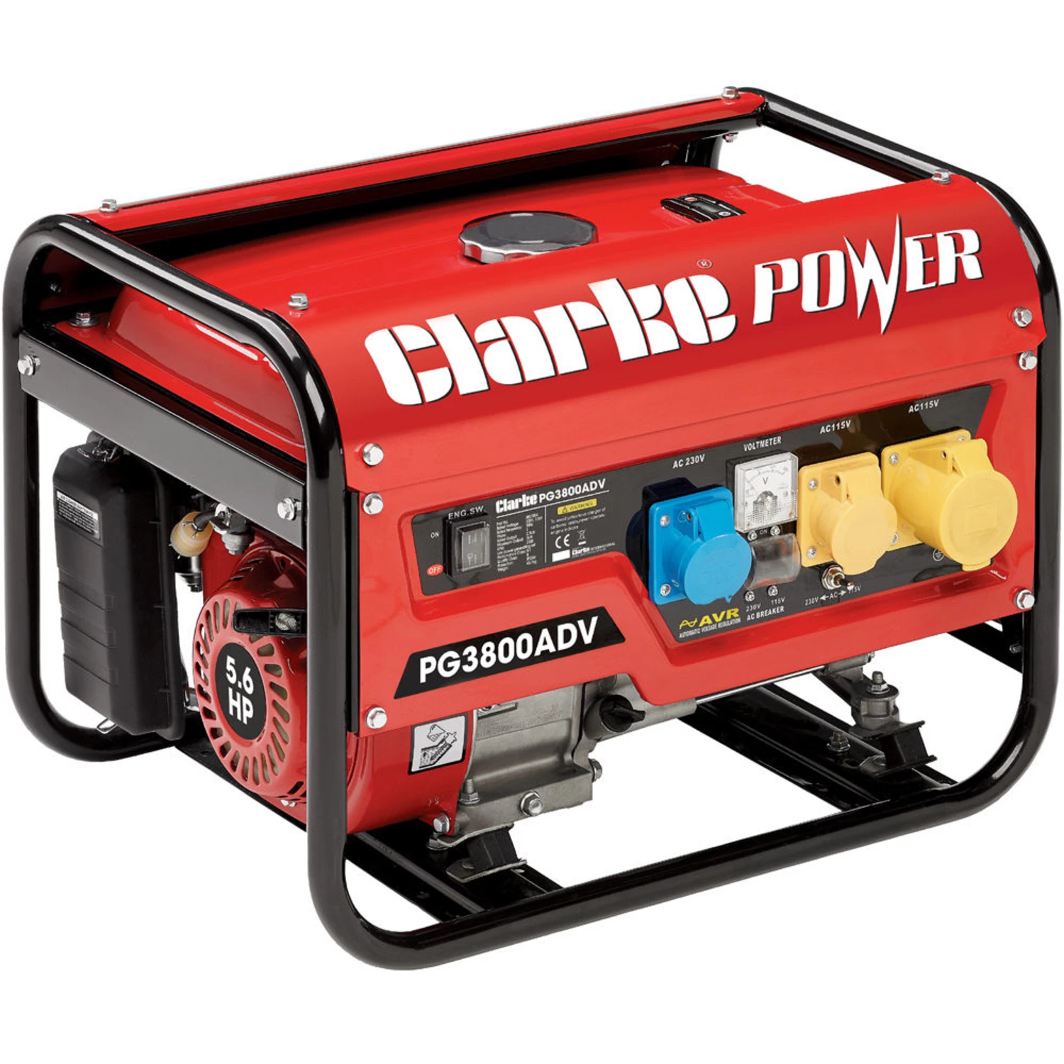 Clarke PG3800ADV 3kVA Dual Voltage (230/110V) Petrol Generator