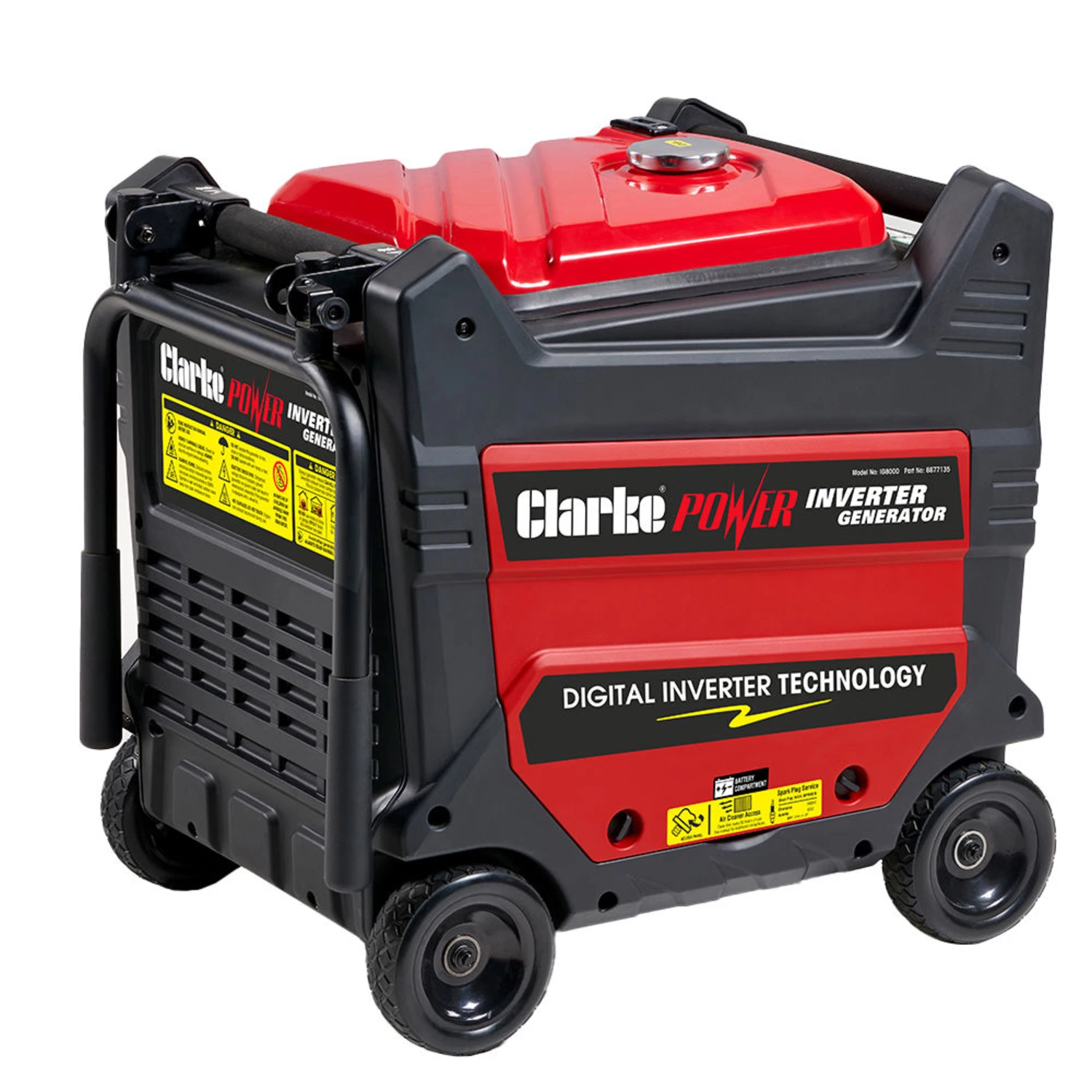 Clarke IG8000 7.5kW Petrol Inverter Generator - Clarke
